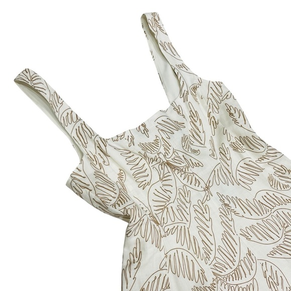 Antonio Melani x M.G. Style Nat Palm Drawing Print Linen Mini Dress NWT $199 - Picture 7 of 14